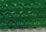 CAG6604 15.5 inches 6mm round green agate gemstone beads