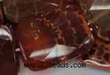 CAG666 15.5 inches 30*40mm faceted rectangle natural fire agate beads