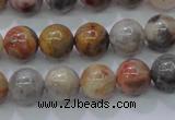 CAG6670 15.5 inches 4mm round natural crazy lace agate beads