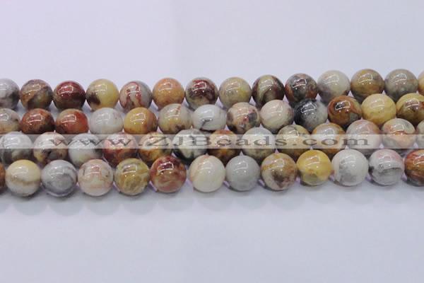 CAG6676 15.5 inches 16mm round natural crazy lace agate beads