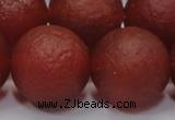 CAG6705 15 inches 18mm round red pilates agate beads