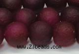 CAG6712 15 inches 12mm round plum pilates agate beads