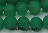 CAG6731 15 inches 10mm round green pilates agate beads