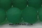 CAG6734 15 inches 16mm round green pilates agate beads