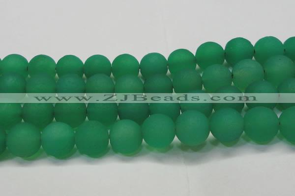 CAG6736 15 inches 20mm round green pilates agate beads
