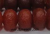 CAG6751 15 inches 12*16mm rondelle red pilates agate beads