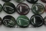 CAG6771 15.5 inches 14mm flat round Indian agate beads wholesale