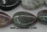 CAG6805 15.5 inches 18*25mm flat teardrop Indian agate beads