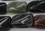 CAG6811 15.5 inches 18*25mm twisted rectangle Indian agate beads
