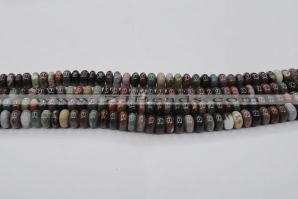 CAG6820 15.5 inches 5*10mm rondelle Indian agate beads wholesale