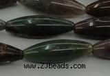 CAG6830 15.5 inches 10*30mm rice Indian agate beads wholesale