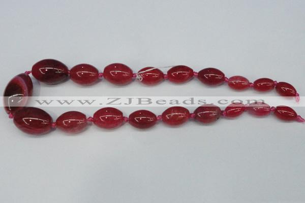 CAG6861 15.5 inches 10*14mm - 20*30mm rice dragon veins agate beads