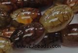 CAG700 15.5 inches 18*25mm rice dragon veins agate beads wholesale