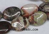 CAG7038 15.5 inches 13*18mm oval ocean agate gemstone beads