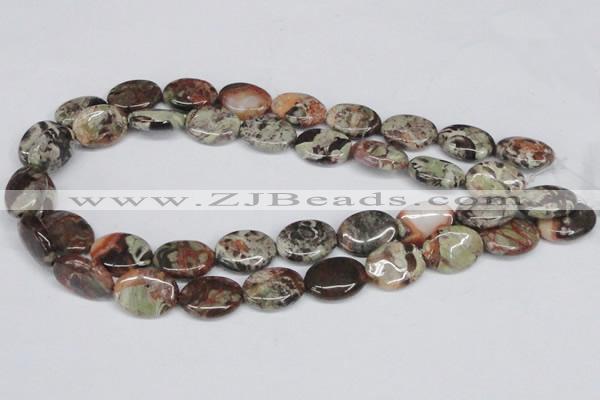 CAG7038 15.5 inches 13*18mm oval ocean agate gemstone beads