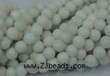 CAG704 15.5 inches 4mm round white agate gemstone beads wholesale