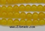 CAG7101 15.5 inches 6mm round yellow agate gemstone beads