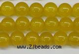 CAG7103 15.5 inches 10mm round yellow agate gemstone beads