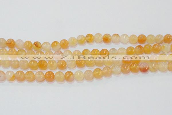 CAG7132 15.5 inches 8mm round red agate gemstone beads