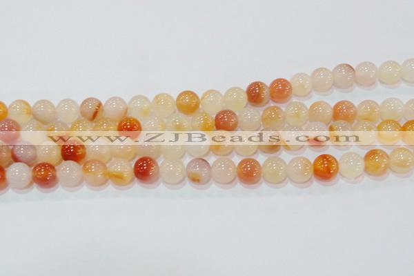 CAG7133 15.5 inches 10mm round red agate gemstone beads