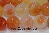 CAG7135 15.5 inches 14mm round red agate gemstone beads