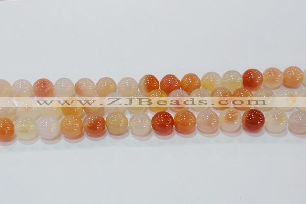 CAG7135 15.5 inches 14mm round red agate gemstone beads