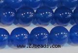 CAG7161 15.5 inches 10mm round blue agate gemstone beads