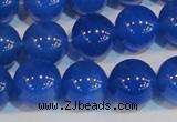 CAG7162 15.5 inches 12mm round blue agate gemstone beads