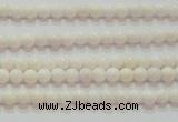 CAG7181 15.5 inches 3mm round white agate gemstone beads