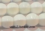 CAG7214 15.5 inches 12*12mm pumpkin white agate gemstone beads