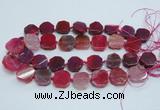 CAG7357 15.5 inches 18*20mm - 20*22mm octagonal dragon veins agate beads