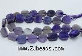 CAG7358 15.5 inches 18*20mm - 20*22mm octagonal dragon veins agate beads