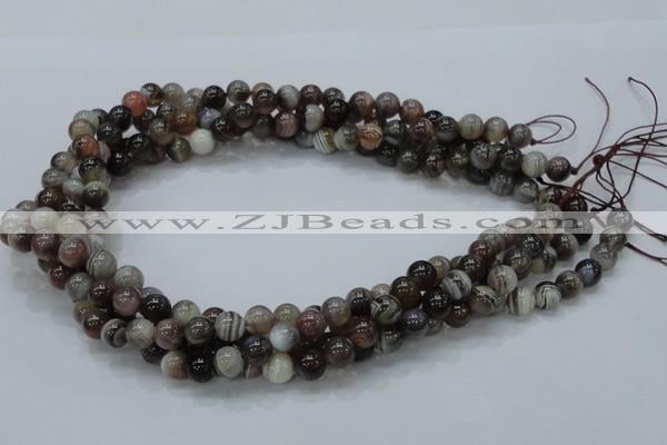 CAG736 15.5 inches 8mm round botswana agate beads wholesale