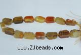 CAG7388 15.5 inches 15*20mm - 18*25mm freeform dragon veins agate beads