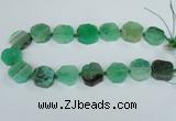 CAG7393 15.5 inches 22*25mm freeform dragon veins agate beads