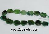 CAG7396 15.5 inches 18*25mm - 20*28mm freeform dragon veins agate beads