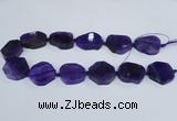 CAG7399 15.5 inches 25*25mm - 30*35mm freeform dragon veins agate beads