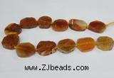 CAG7402 15.5 inches 25*30mm - 30*35mm freeform dragon veins agate beads