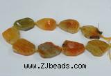 CAG7406 15.5 inches 25*35mm - 30*40mm freeform dragon veins agate beads