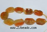 CAG7407 15.5 inches 30*40mm - 35*45mm freeform dragon veins agate beads