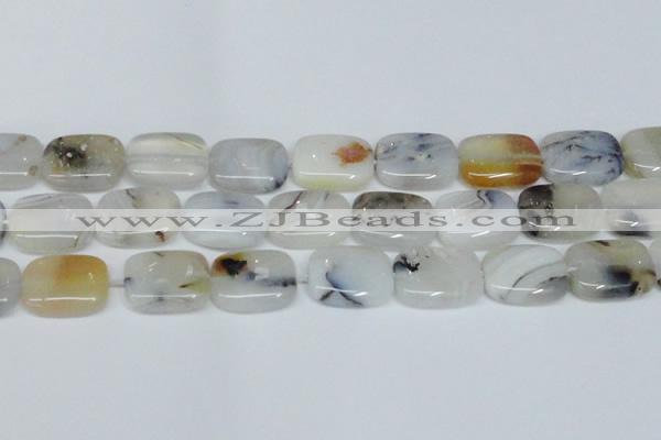 CAG7422 15.5 inches 15*20mm rectangle Montana agate beads