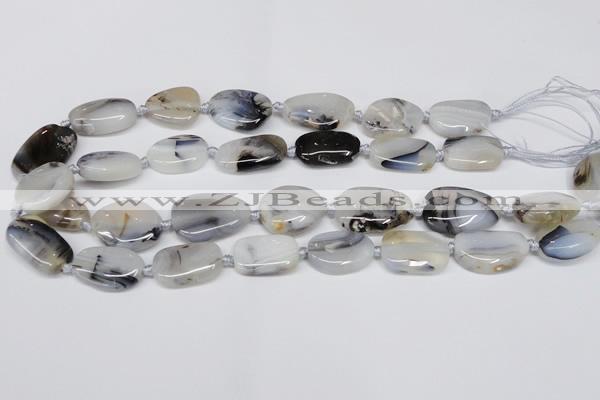 CAG7428 15.5 inches 15*20mm - 20*30mm freeform Montana agate beads