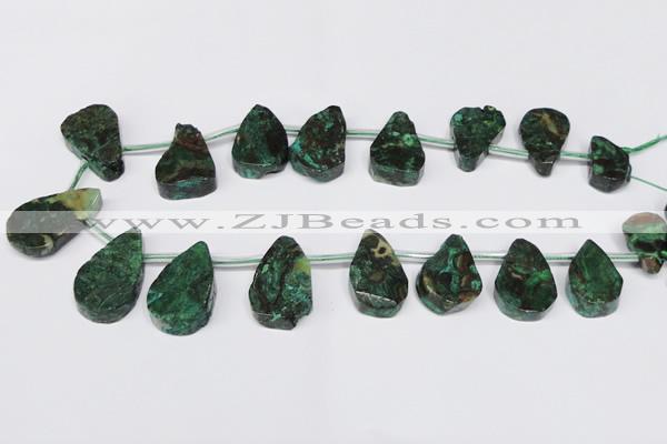 CAG7433 Top drilled 15*20mm - 20*35mm freeform ocean agate beads