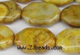 CAG7437 15.5 inches 20*30mm octagonal crazy lace agate beads