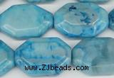 CAG7438 15.5 inches 20*30mm octagonal crazy lace agate beads