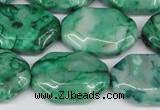 CAG7439 15.5 inches 20*30mm octagonal crazy lace agate beads