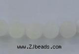 CAG7475 15.5 inches 14mm round frosted agate beads wholesale