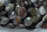 CAG754 15.5 inches 8*10mm faceted oval botswana agate beads