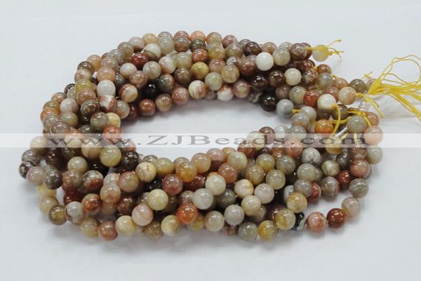 CAG764 15.5 inches 10mm round yellow agate gemstone beads wholesale