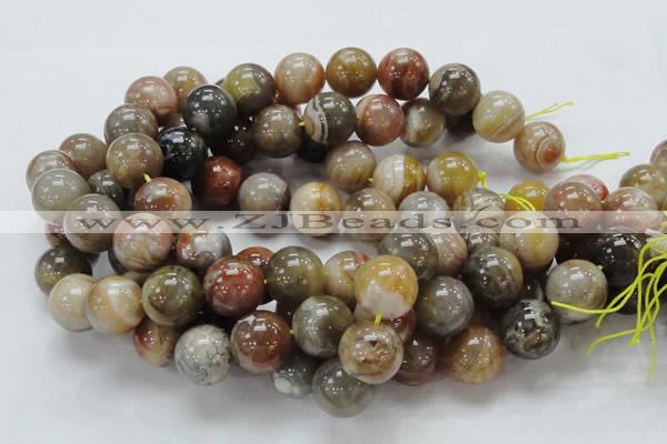 CAG768 15.5 inches 18mm round yellow agate gemstone beads wholesale